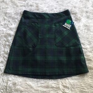 NWT plaid mini skirt